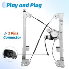 Front Left Driver & Right Passenger Side Power Window Regulator with Motor