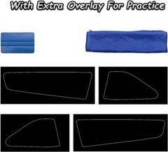 Blackout Taillight Vinyl Tint Film, Tail Lights Rear Precut Tint Overlay Vinyl