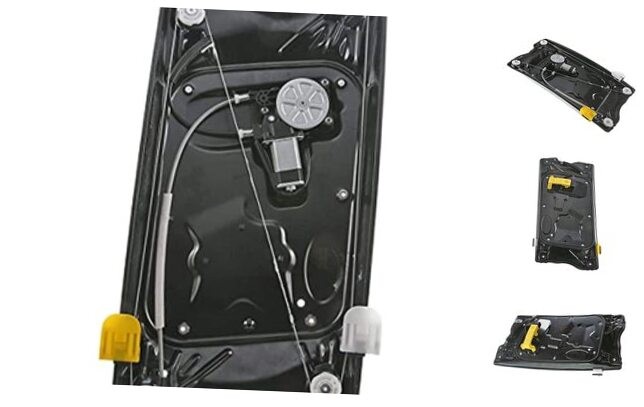 Front Power Window Regulator Driver Side with 6-Pin Motor Front Driver Side