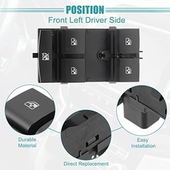 Front Left Driver Side Master Power Window Switch Fit for Chevrolet Sonic –