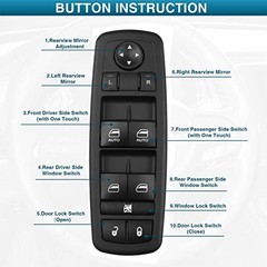 Master Power Window Switch Left Driver Side for Dodge Grand Caravan Chrysler