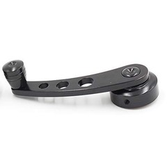 2Pcs Universal Car Window Handle Winder Riser Replacement Winder Crank Black