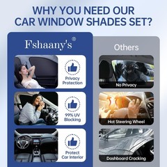 Car Window Shades for Hyundai Santa Fe 2019-2023, Full Car Window Covers for …