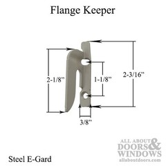 Sash Lock Hook, Flange Keeper, Left Hand – Steel E-Gard