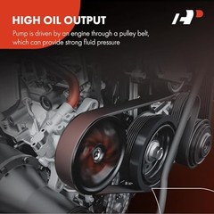 Power Steering Pump, with Pulley, Compatible with Mitsubishi Outlander 2004