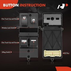 Master Power Window Switch Compatible with Honda Accord 2003 2004 2005 2006