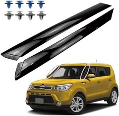 FEXON Windshield A-Pillar Trim Molding Set Compatible with 2014-2019 Kia Soul…