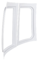 Icon (I6S) 15449 Window Trim White ABS Plastic With Trimming