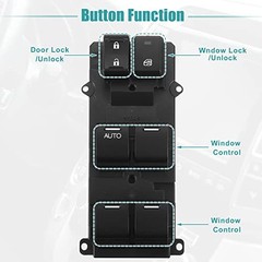 No.35750-T0A-A01 Left Driver Side Car Power Window Switch for Honda CR-V 2.4L