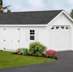 Melkus 2 Pack Shed Windows 18x23in Sliding Tempered Glass White