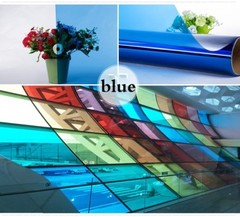 Window Glass Sticker Solar Film Decor Transparent Self Adhesive Vinyl Frosted