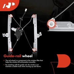 Electric Power Window Regulator with Motor Compatible with Nissan Maxima 2004