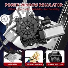 748-975 Front Passenger Right Side (2 Pins Connector) Power Window Regulator