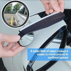 2-Pack Blind Spot Car Rearview Mirrors | Universal 360° Adjustable Round Rearvi