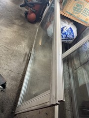 48 x 24 in Sliding Home Window White Aluminum Frame Clear Glass Single-Pane