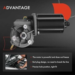 Front Windshield Wiper Motor Compatible with Dodge Ram 1500 2500 3500, 1997