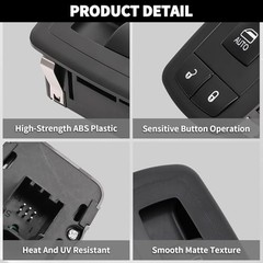 Passenger Side Power Window Switch Bezel Compatible with Dodge RAM 1500 2019