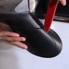 1 Pair Side Mirror Arm Cover, Left/Right Mirror Stem Cap, Color: Right + Left