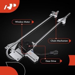 Power Window Regulator with Motor Compatible with Peterbilt Front Driver (LH)