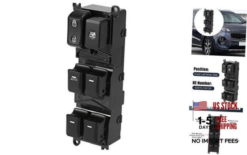 Master Driver Side Power Window Switch No.93570-1W155 for Kia Rio 2012-2015