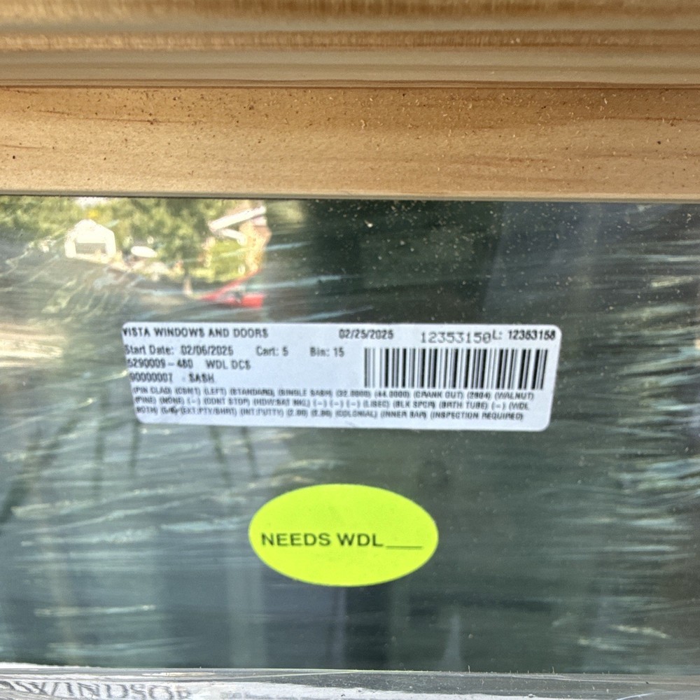 Windsor Pinnacle Casement Window 36×48 Wood White Double Pane Low E GBG