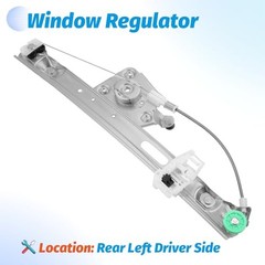 Rear Left Driver Side Power Window Regulator Without Motor Compatible with