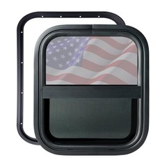 RV Window – Sliding Teardrop Style, DOT-Certified Tempered 14″x16″ Vertical