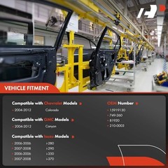Manual Window Regulator Compatible with Chevrolet Colorado GMC Front Driver