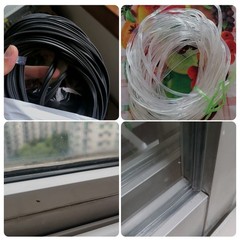 Window Door Rubber Gasket Seal Strip Glass Fixed Repair Seal Waterproof Layer