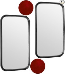 2PCS Rectangular Blind Spot Mirrors, 3.5″ x 2″ 360° Rotatable Adjustable Convex