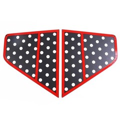 Rear Side Window Louvers Air Ven Trim Accessories Compatible with Kia LL-50