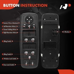 Driver Master Window Switch for Grand Caravan 2008-2009 Town & Country
