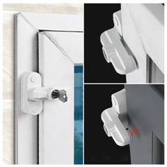 New T-Lock Window Safety Locks Door Sash Jammer Security Restrictor Lock Latch