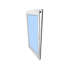 Elite Avora 28″ x 72″ Tilt and Turn Black Exterior and White Interior