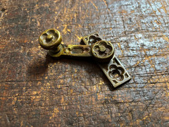 Ornate Cast Brass Victorian Window Sash Lock . Old Window Hardware 1850’s