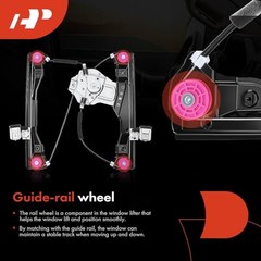 Electric Power Window Regulator with 2-Pin Motor Compatible with Chevrolet