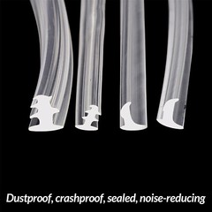 Silicone Rubber Window & Door Gasket Seal Strip Flipper Glazing Draught 57 Sizes
