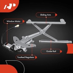 Front Left Power Window Regulator with 2-Pin Motor Compatible with Toyota