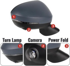 Passenger Side Reverse Mirror Assembly fit for Mitsubishi Outlander 2022 2023 20
