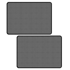 2Pcs Durable Car Window Film Black PVC Privacy Sun Heat Shield for Vehicle