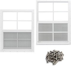 Versatile 18″x23″ Tempered Glass Shed Windows – 2 Pack for Easy Installation