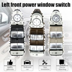 2139054803 Power Window Switch Front Left Driver Side Compatible with Brown