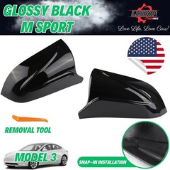 Side Mirror Caps for 20182024 Model 3 Accessories Passenger Driver Side View E