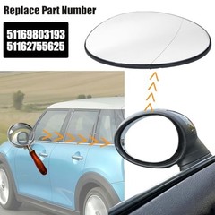 Driver Left Side Mirror Heated Glass Compatible with Mini Left Driver Side