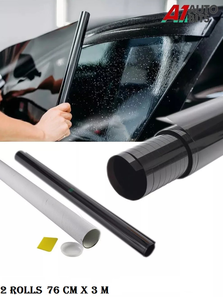 Anti-Scratch Professional Car Window Tint Film Dark Smoke Black 20% 76Cm x 6M