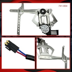 Power Window Regulator with Motor Front Passenger Right Compatible with 741-654