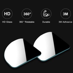 Blind Spot Mirror, 2 Inch Frameless Convex Rearview Mirror for C Style: Sector