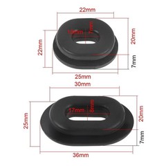 FLYPIG Rubber Grommet Single Side Cover for Honda Motorcycle CB100 CB125S CL1…