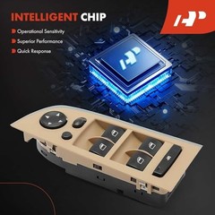 Front Left Driver Side Power Window Switch | With Power Folding Mirrors