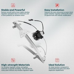 Rear Driver Side Power Window Regulator with Motor Compatible for 2000-